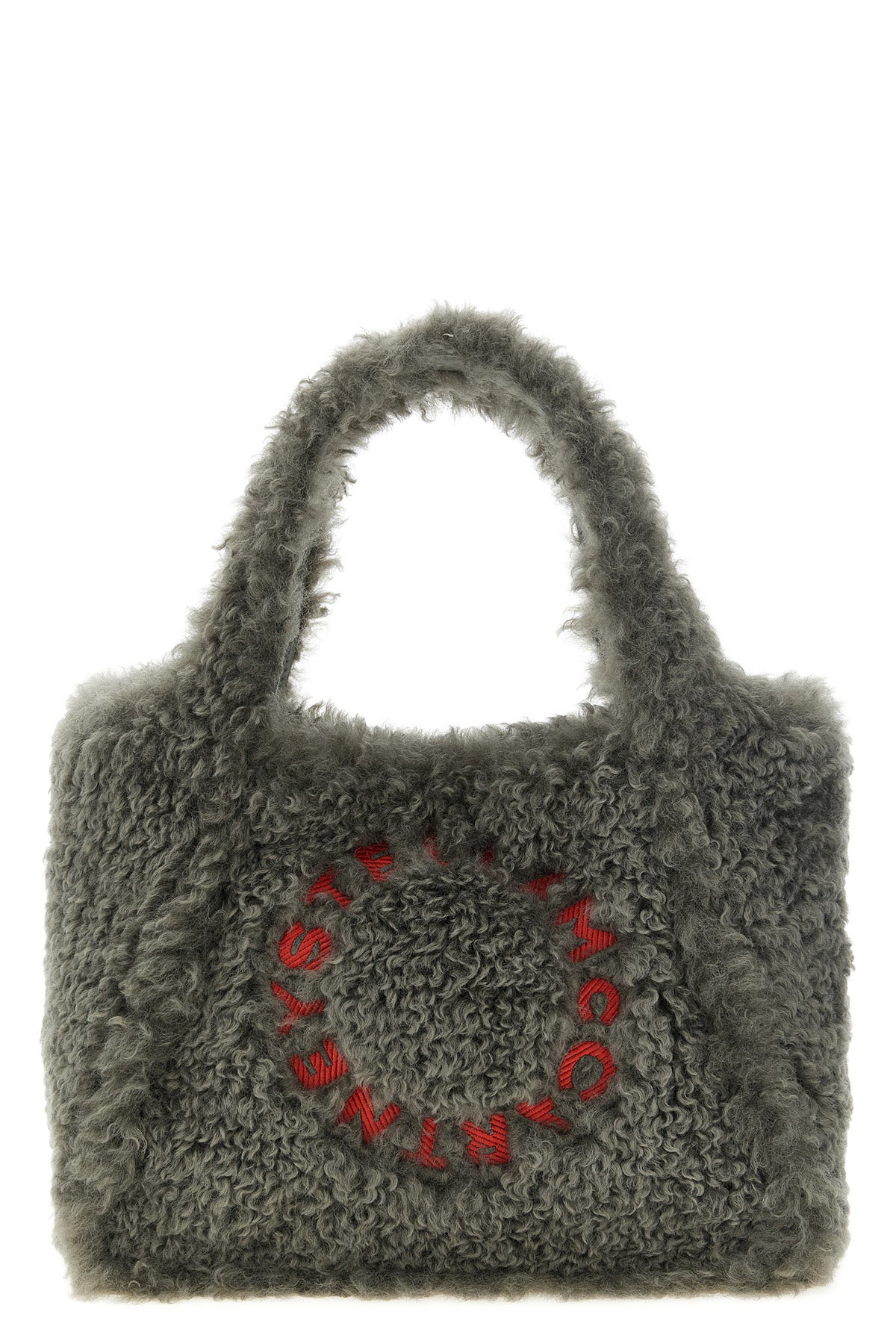 the stella mccartney tote bag redefines everyday volumes through a soft teddy-ef