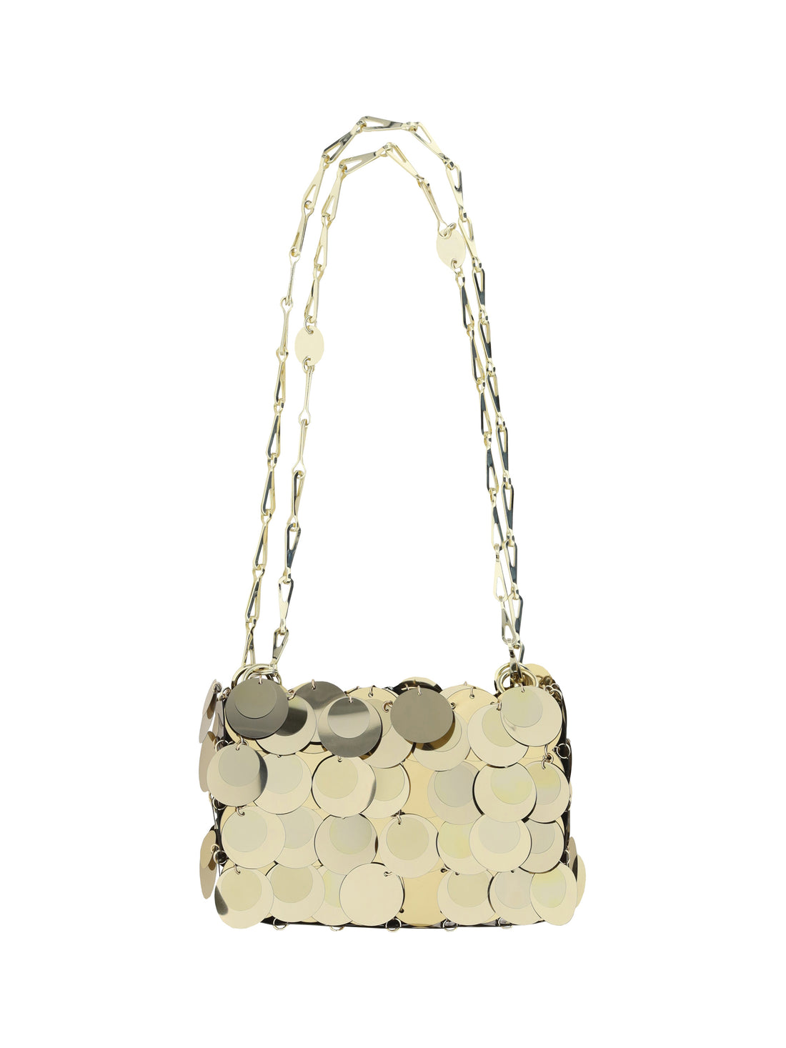 RABANNE OS sparkle nano shoulder bag