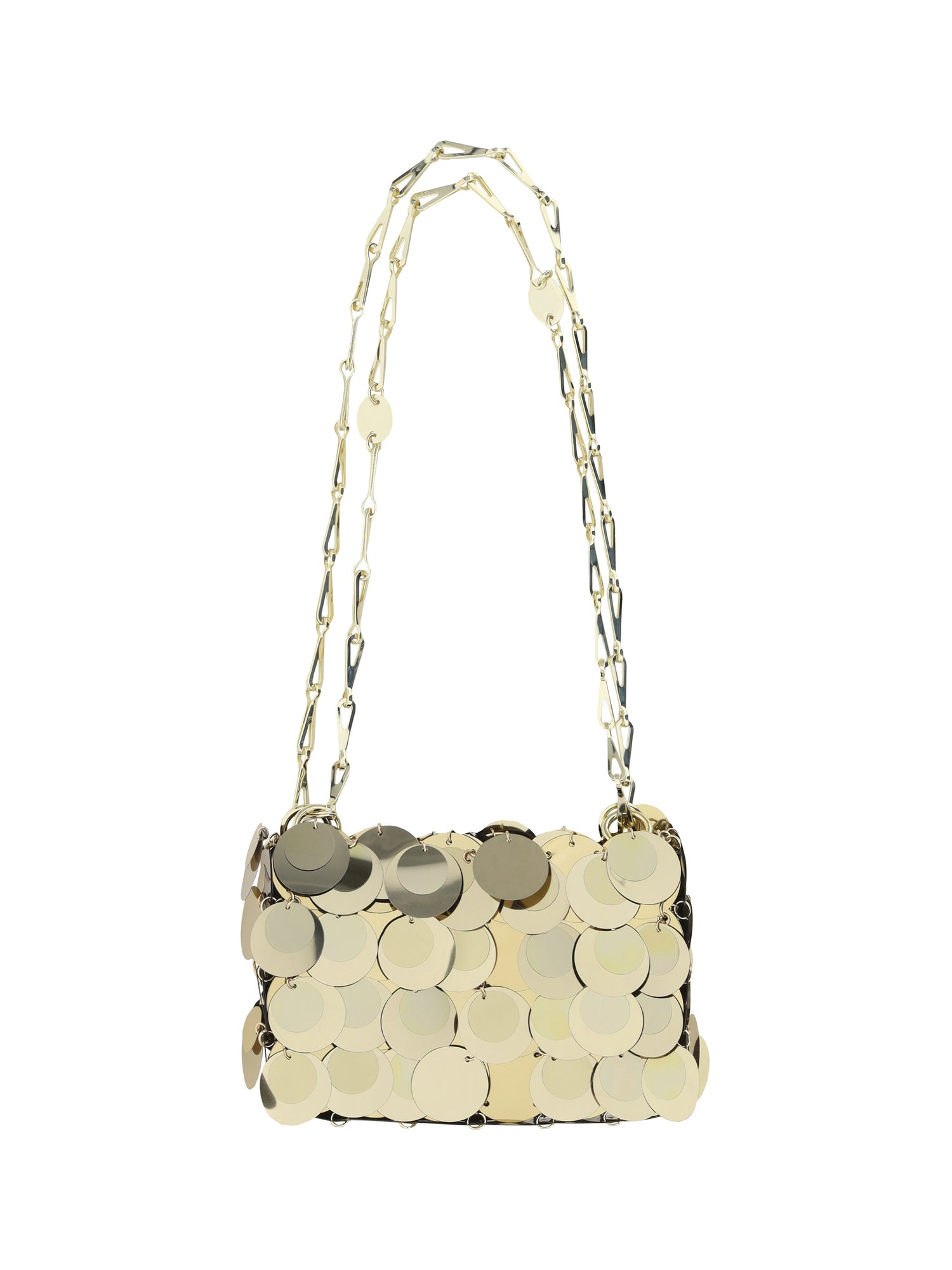 RABANNE OS sparkle nano shoulder bag