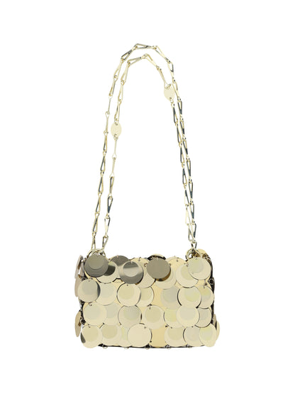 RABANNE OS sparkle nano shoulder bag
