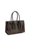 babe city tote leather handbag
