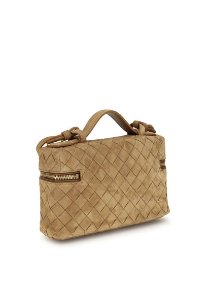 BOTTEGA VENETA OS suede vanity case shoulder bag