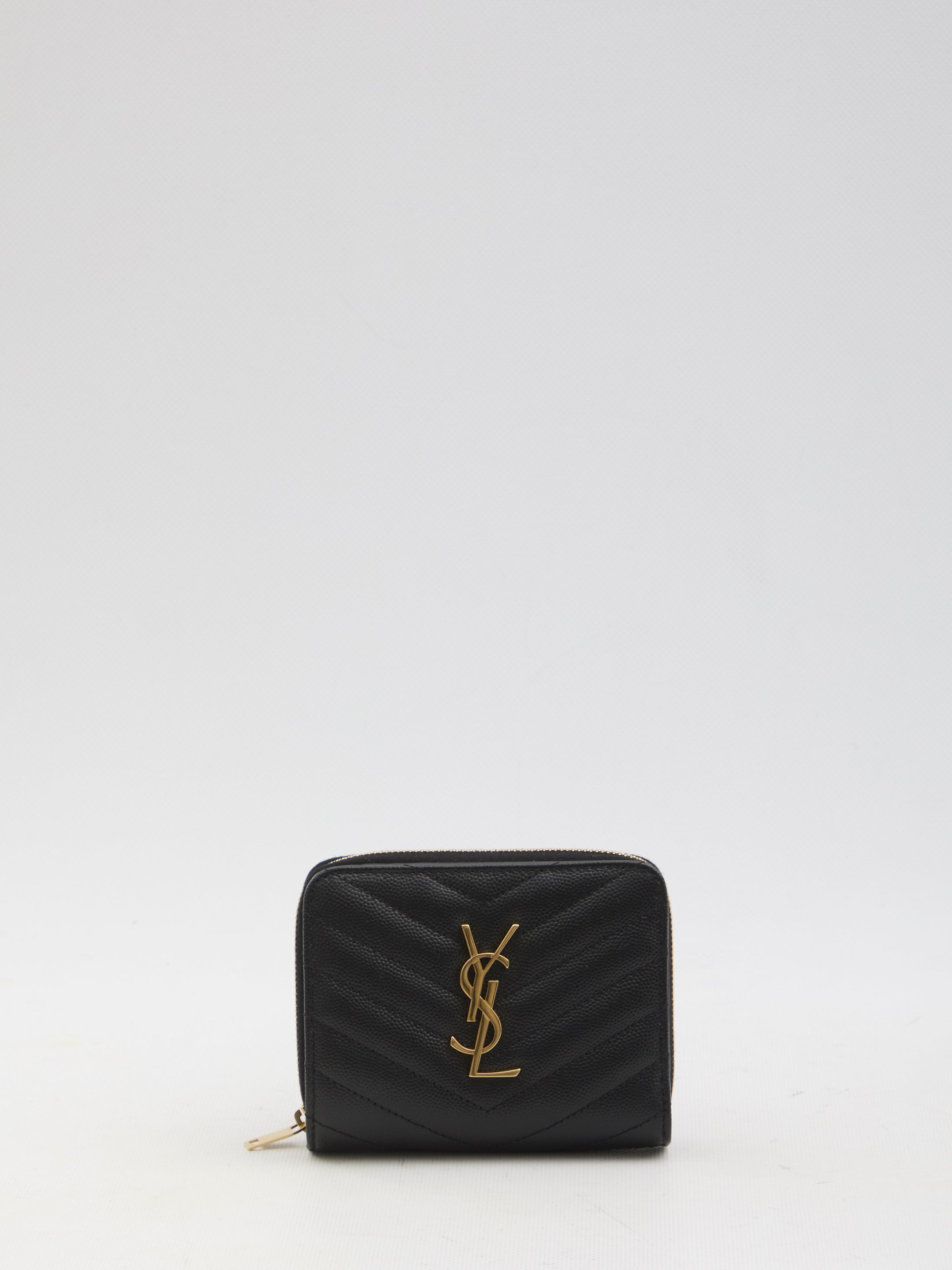 SAINT LAURENT OS cassandre matelassé compact wallet