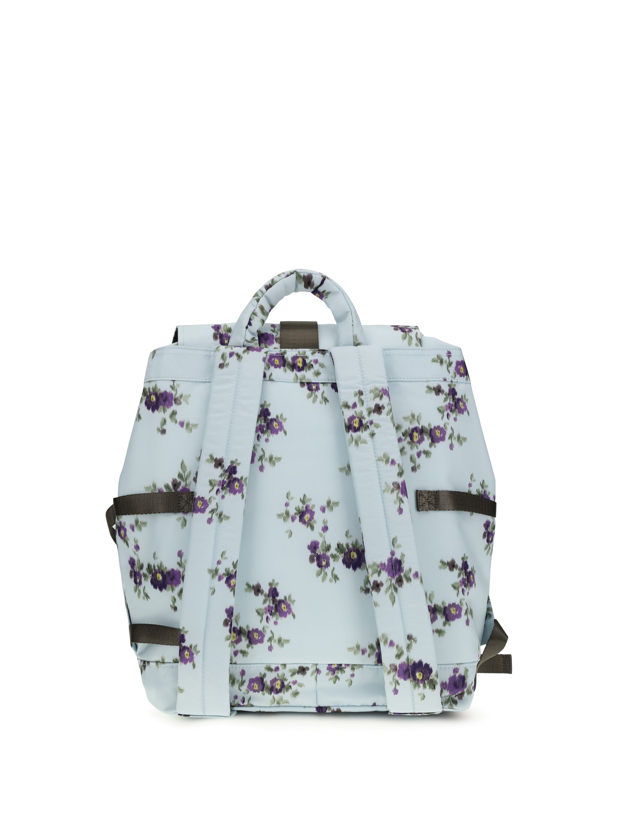 re-tech nylon backpack with floral pattern