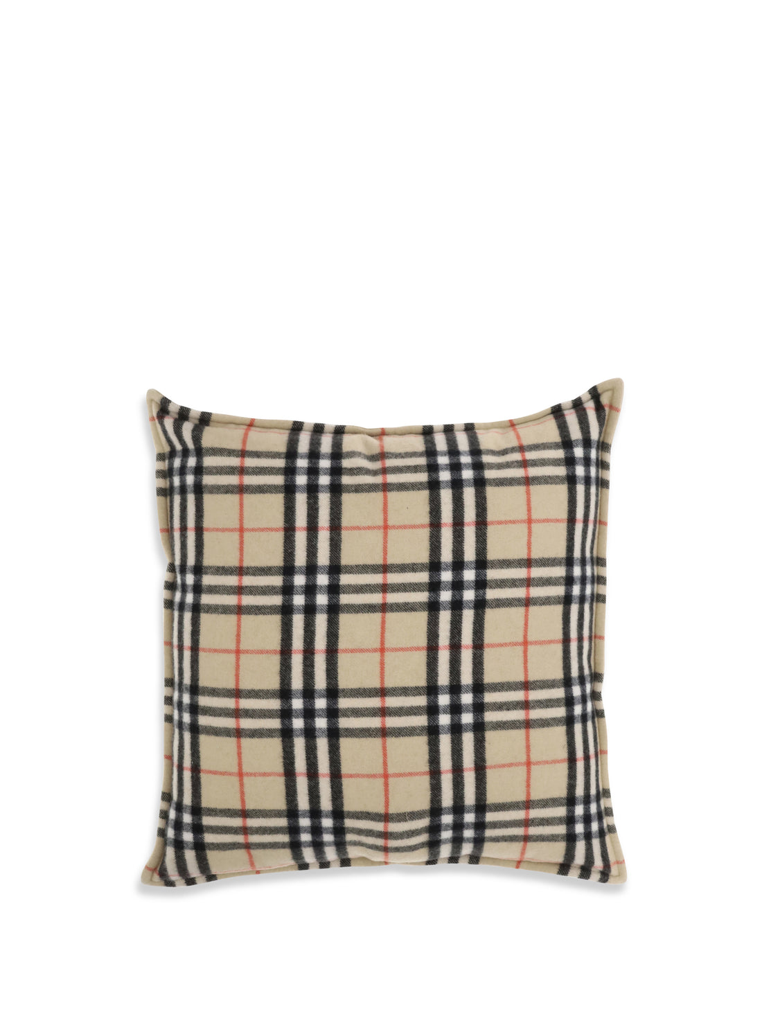 BURBERRY OS cushion crafted from a luxurious blend of wool and cashmere features the iconic burberry check