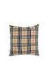 BURBERRY OS cushion crafted from a luxurious blend of wool and cashmere features the iconic burberry check