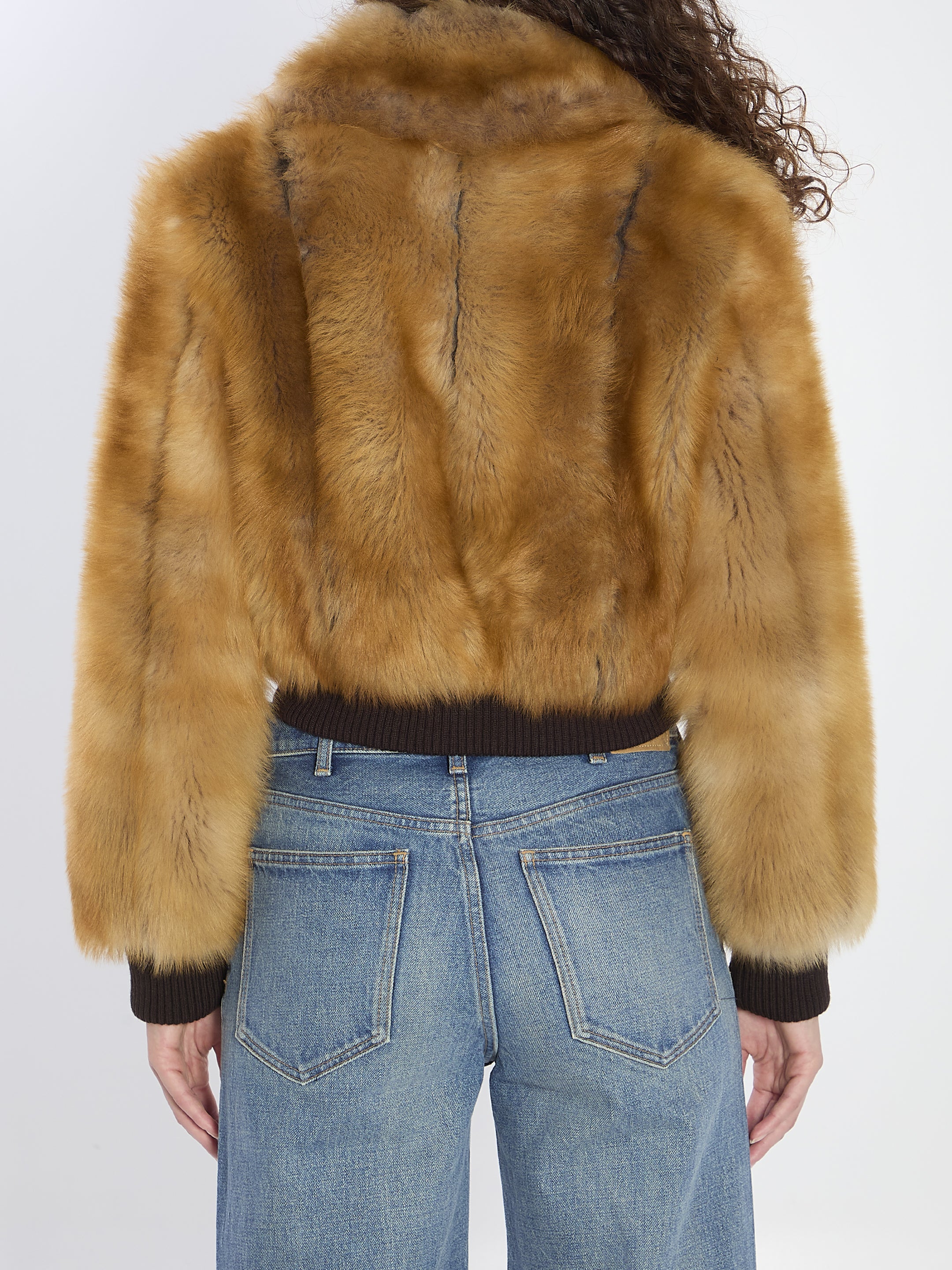 SAINT LAURENT 38 bomber jacket in shearling