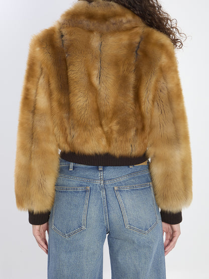 SAINT LAURENT 38 bomber jacket in shearling