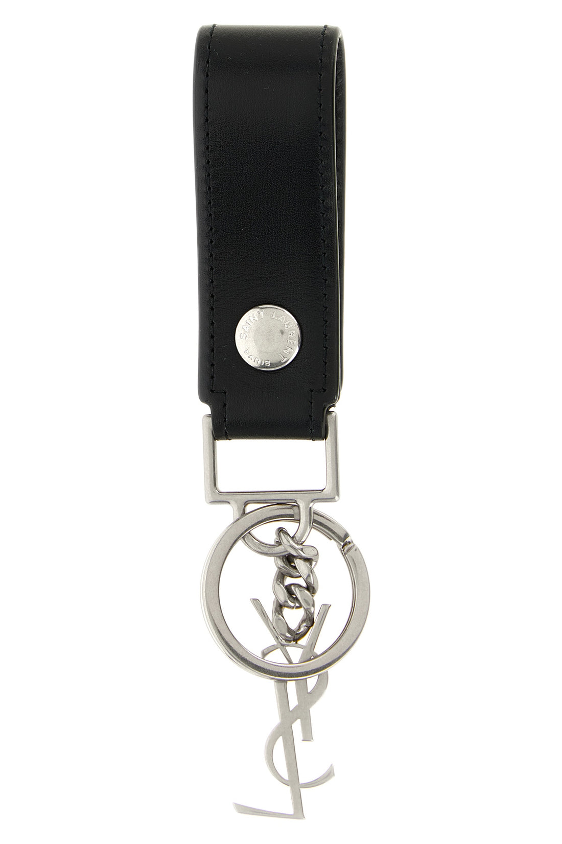 SAINT LAURENT OS leather key ring