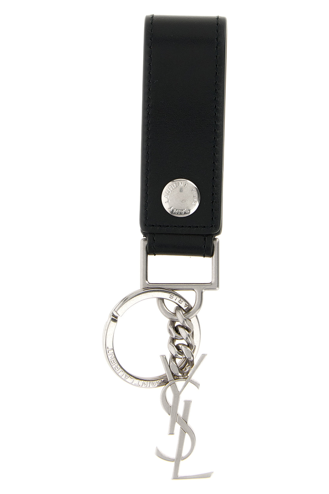 SAINT LAURENT OS leather key ring