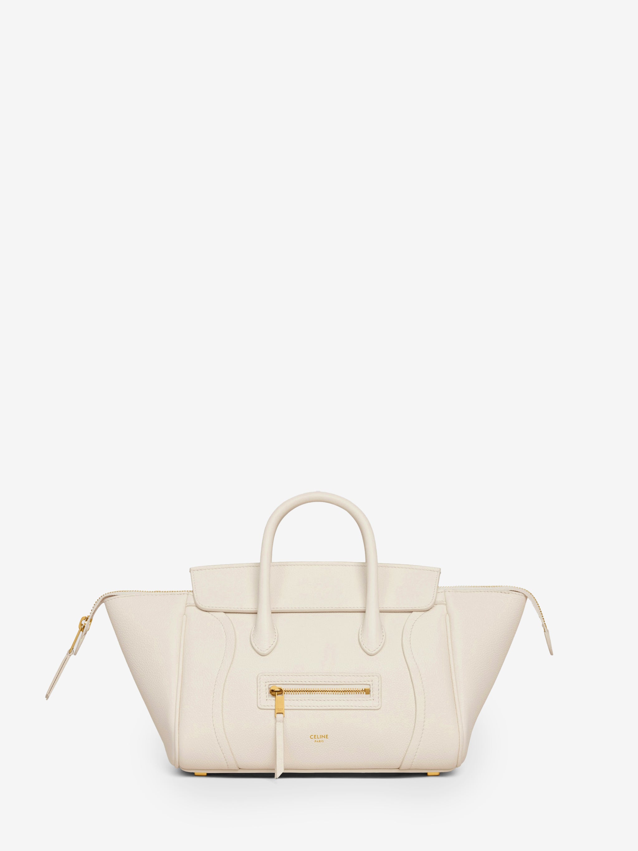 white cotton small new luggage bag