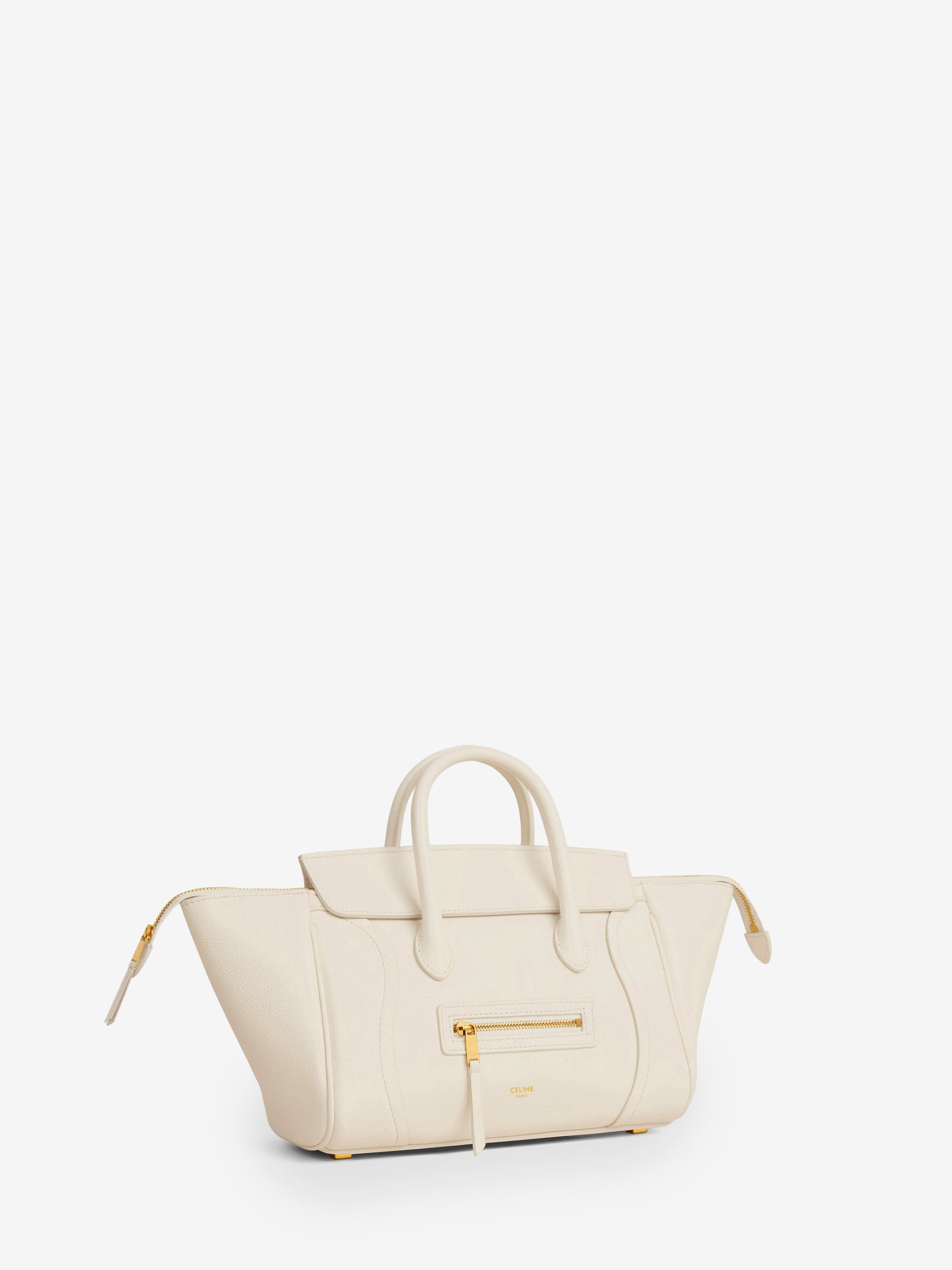white cotton small new luggage bag