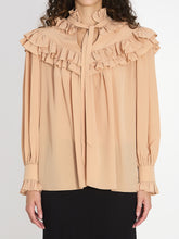 CHLOE 36 oversized shirt with ruffles
