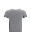 fitted cotton t-shirt with embroidered logo