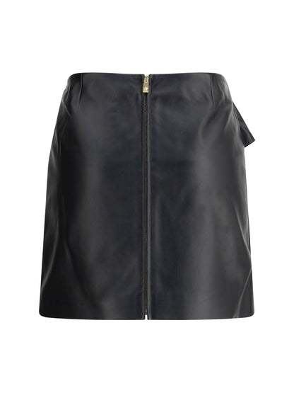 VERSACE 42 lambskin miniskirt