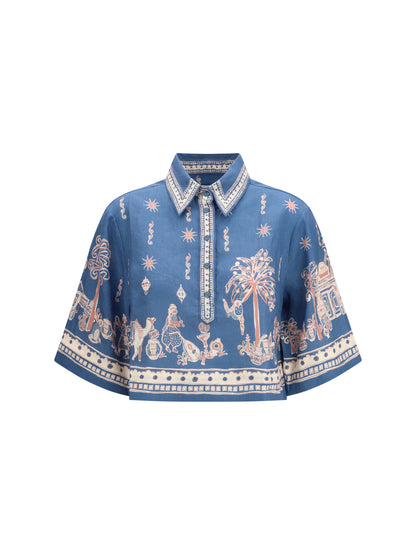 ALEMAIS 6 acacia cropped shirt