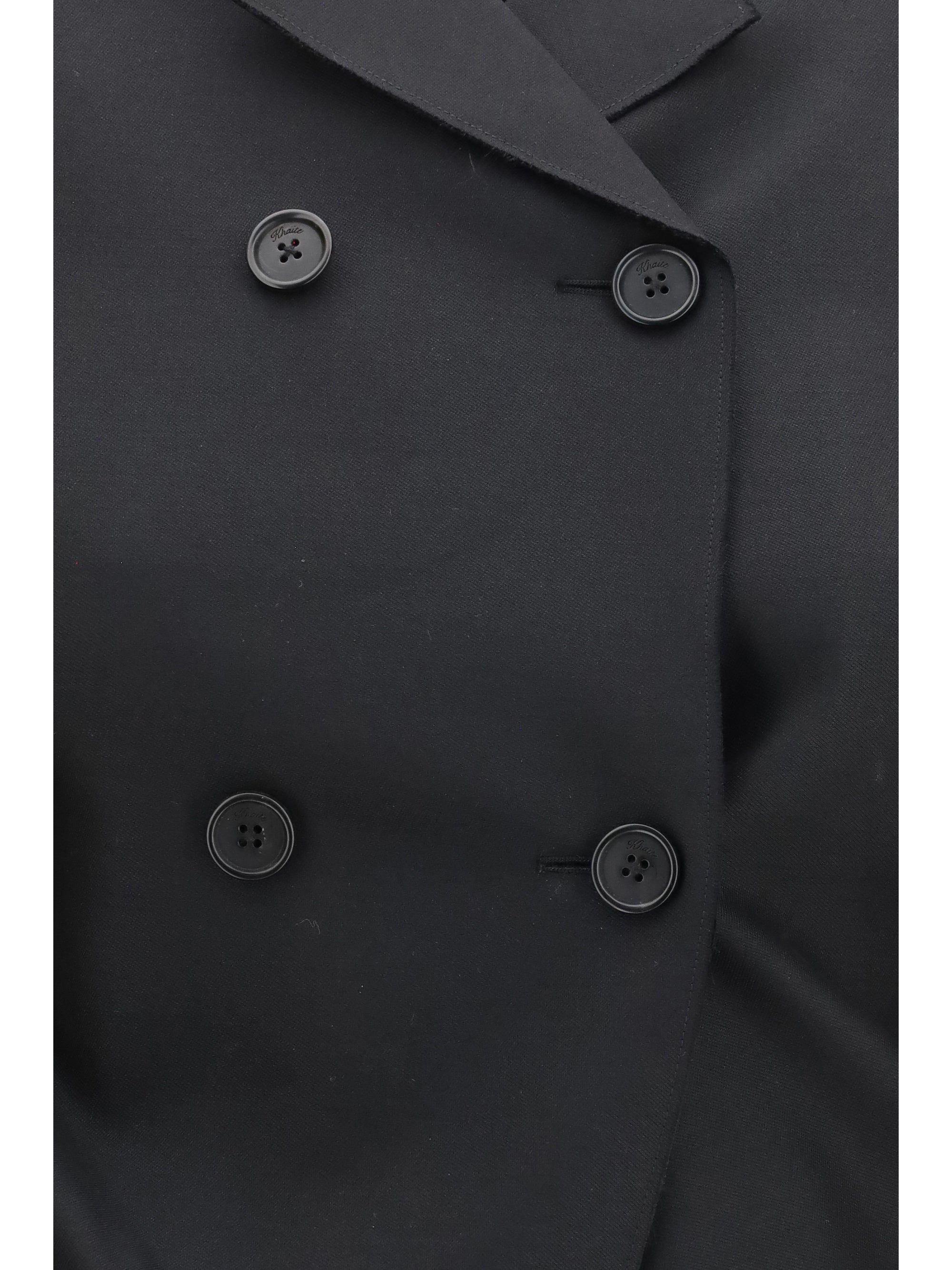 rolo double-breasted silk and wool blazer