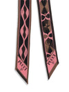 silk twill bandeau scarf with mixed prints