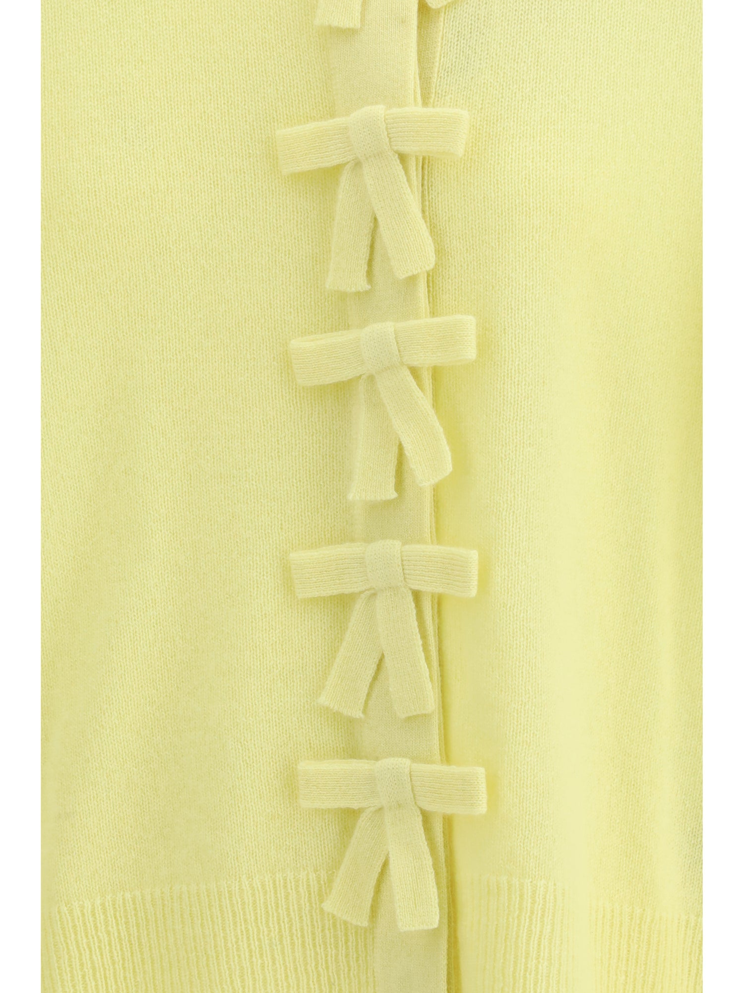 ALLUDE L cashmere sweater with decorative ties