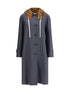 MIU MIU 38 hooded long coat