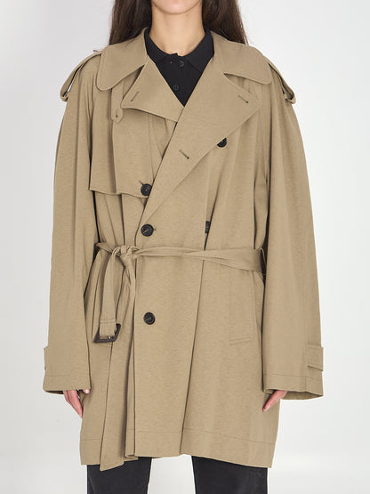 BALENCIAGA S short cocoon trench