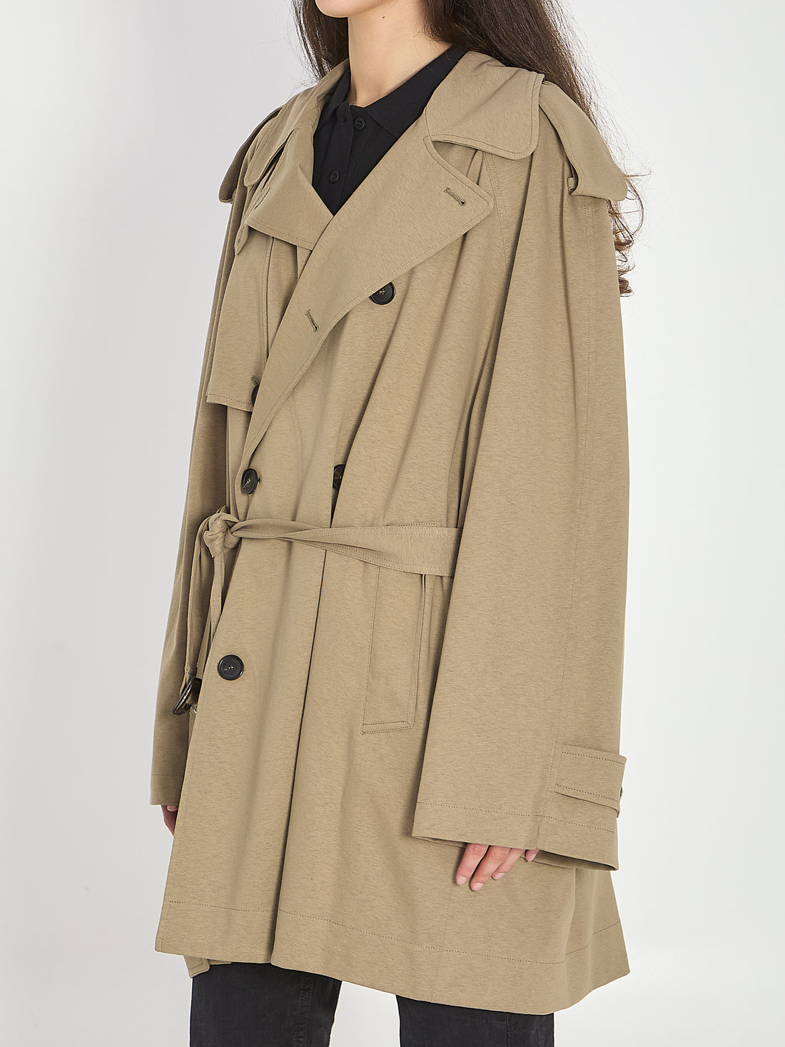 BALENCIAGA S short cocoon trench