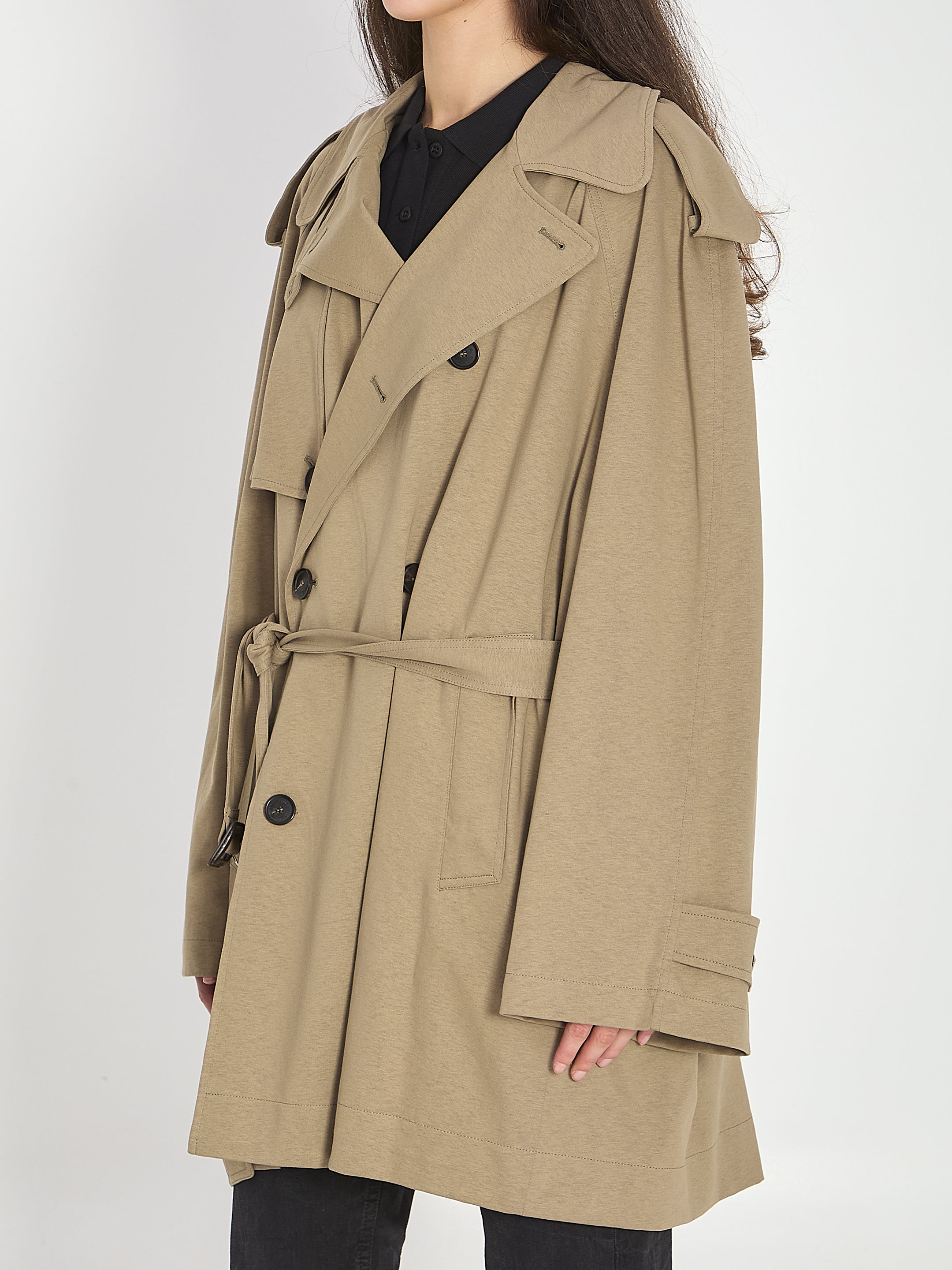 BALENCIAGA S short cocoon trench