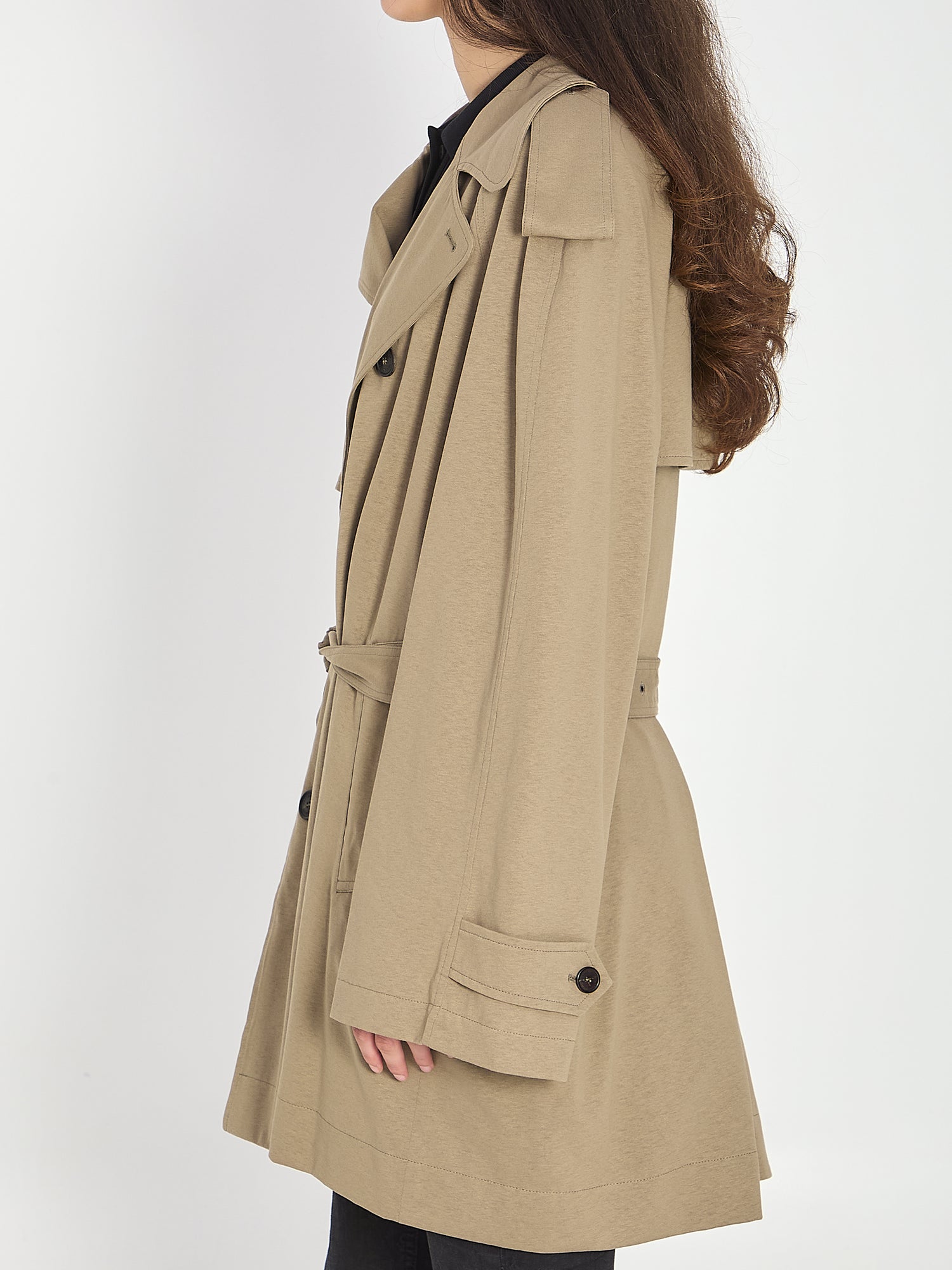 BALENCIAGA S short cocoon trench