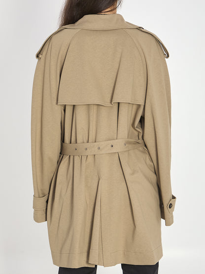 BALENCIAGA S short cocoon trench