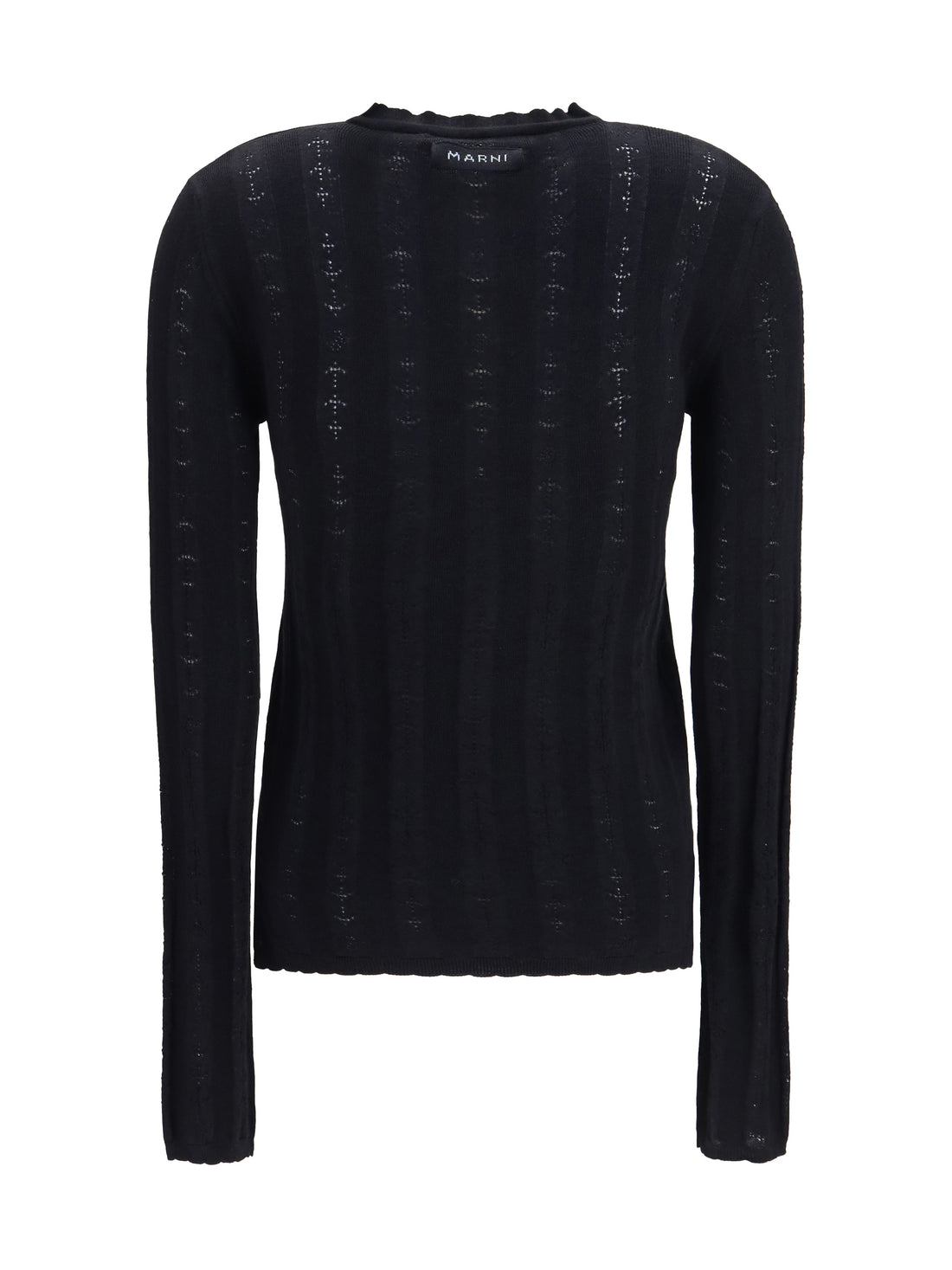 MARNI 40 wool and silk cardigan with bow