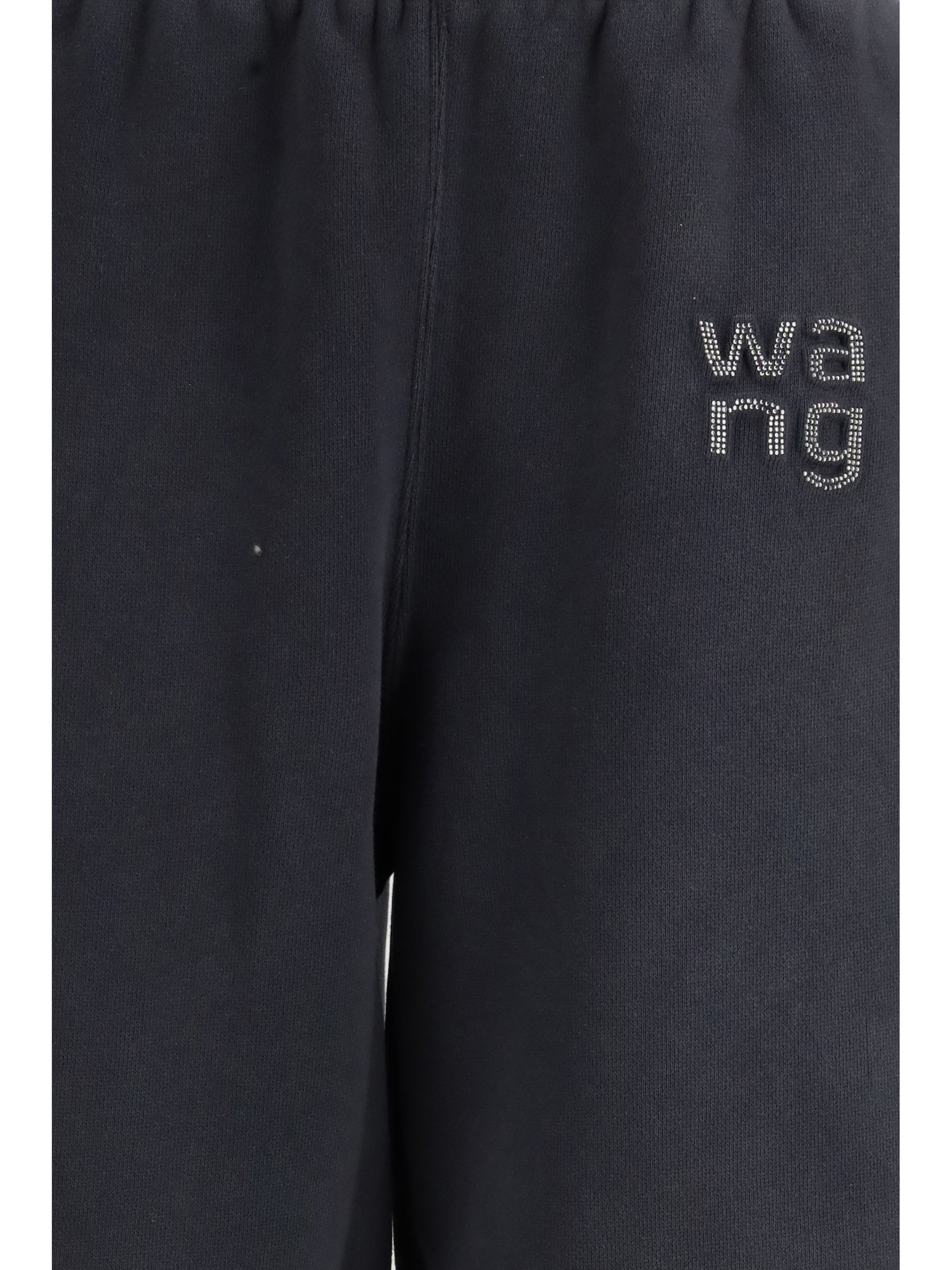 ALEXANDER WANG M sweatpants with raised glitter logo detailing