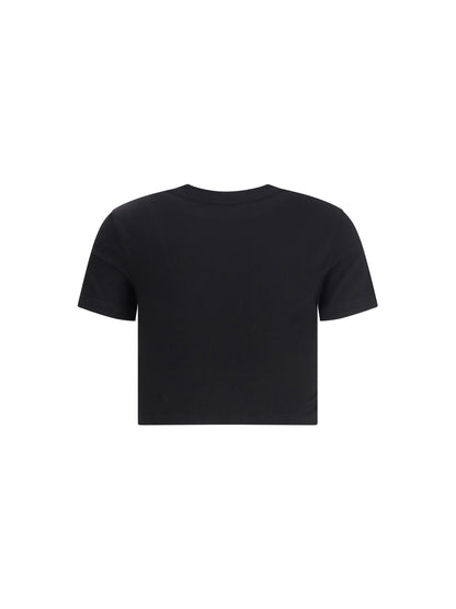 FIORUCCI M cherry mouth graphic crop t-shirt