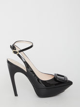 ROGER VIVIER 38 choc buckle sling back pumps
