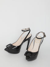 ROGER VIVIER 38 choc buckle sling back pumps