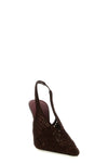 crochet tulle slingback shoes