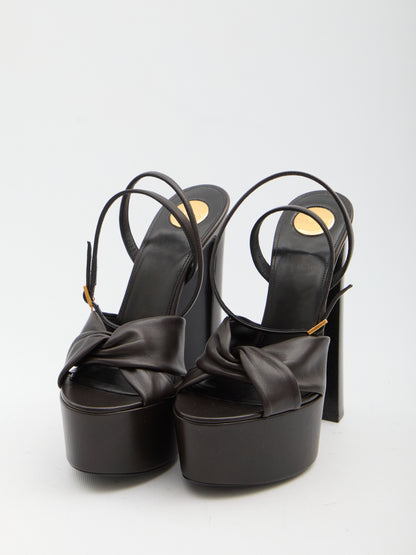 SAINT LAURENT 36 franciane platform sandals