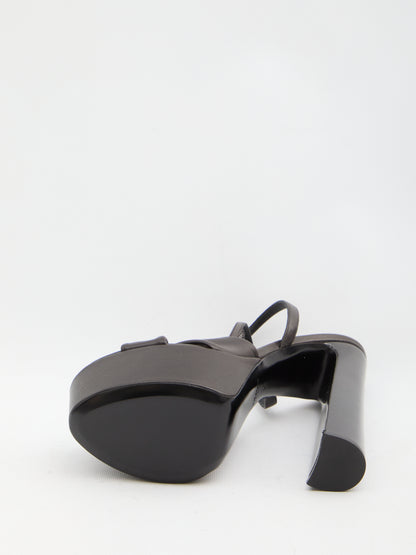 SAINT LAURENT 36 franciane platform sandals
