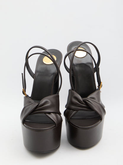 SAINT LAURENT 36 franciane platform sandals