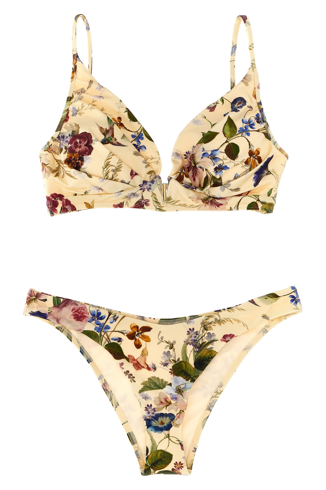 ZIMMERMANN 0 patience bikini in fully opaque fabric