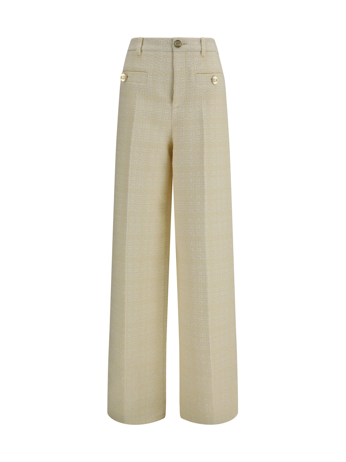 GUCCI 40 cotton tweed check pants 