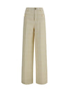 cotton tweed check pants