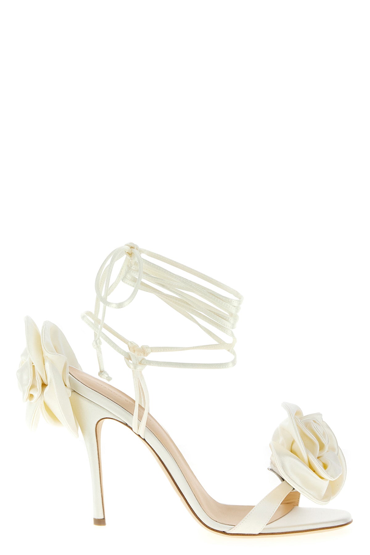 re23 flower silk sandals