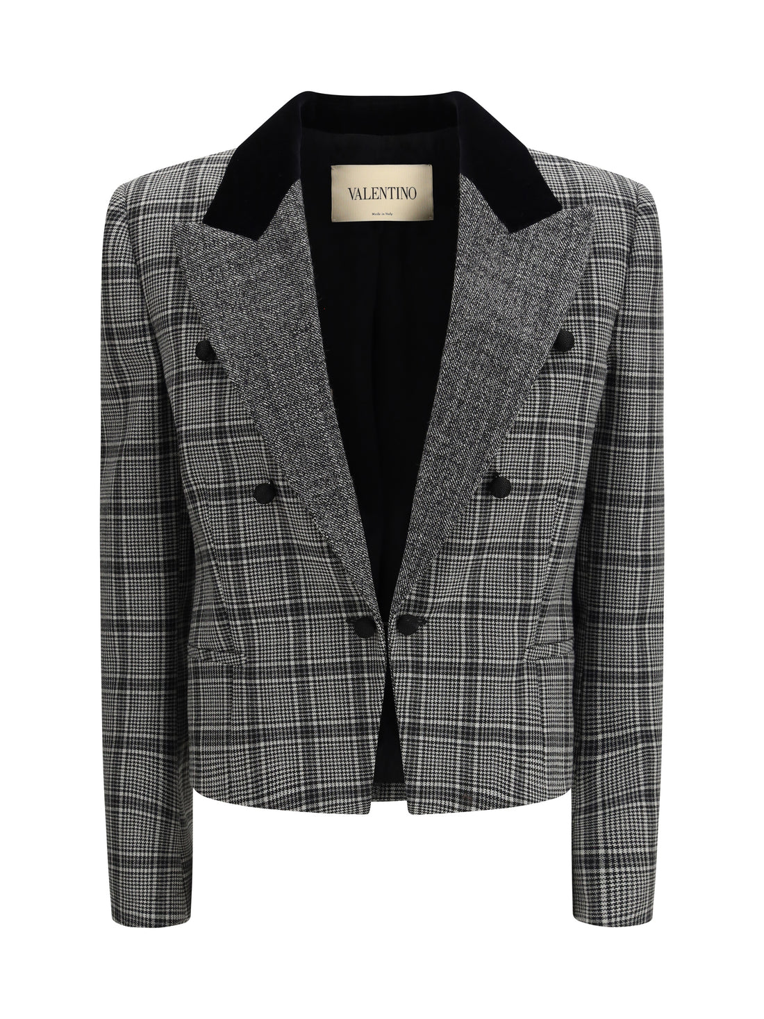 VALENTINO 44 wool check jacket