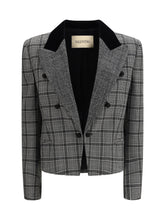 VALENTINO 44 wool check jacket