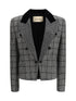 VALENTINO 44 wool check jacket