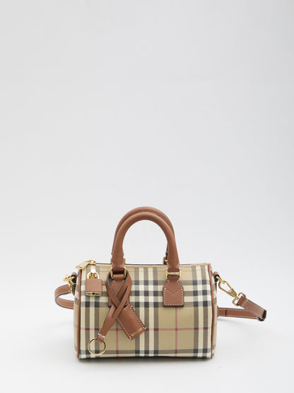 BURBERRY OS mini check bowling bag
