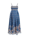 acacia linen maxi dress