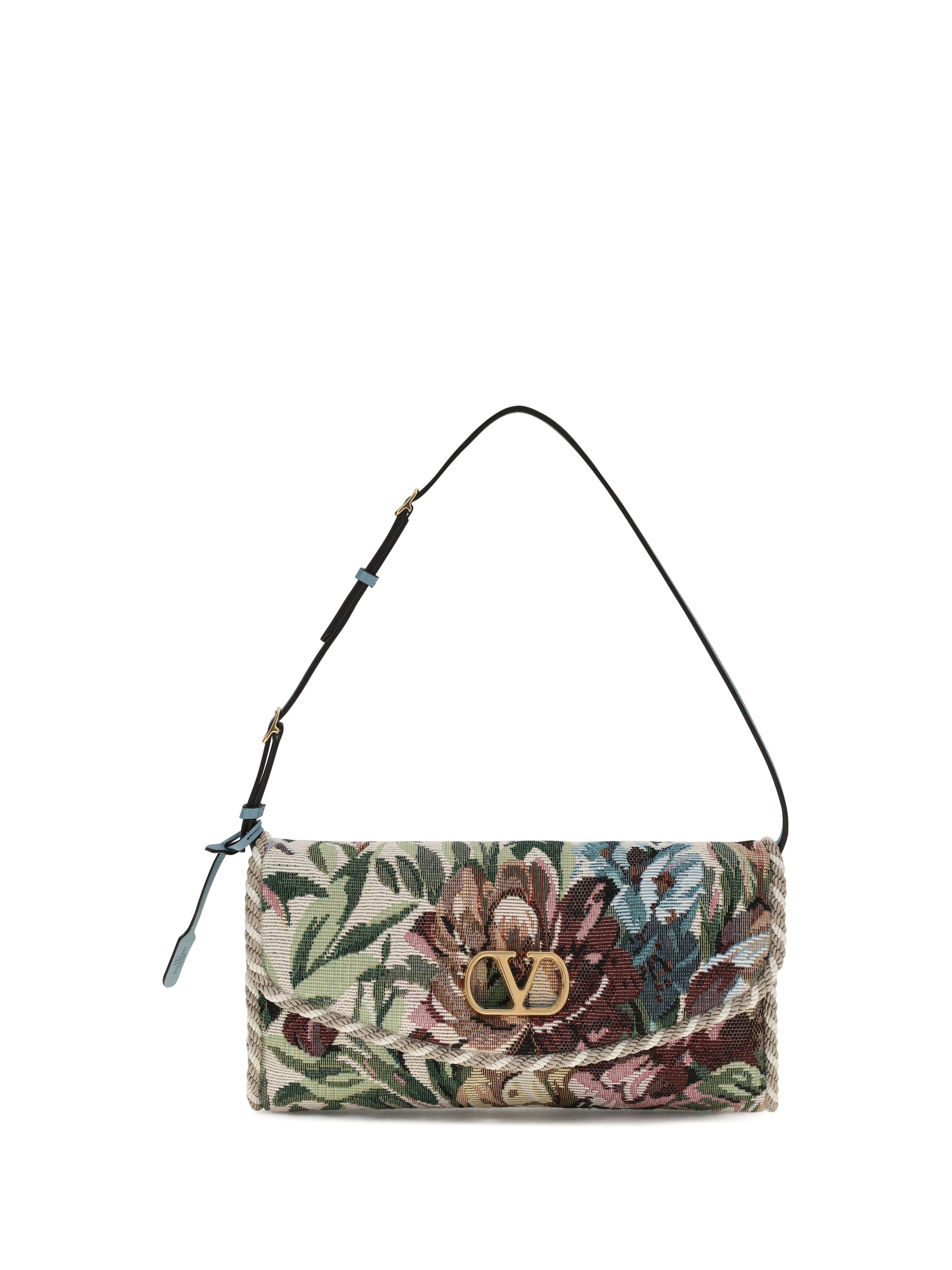 embroidered devain shoulder bag