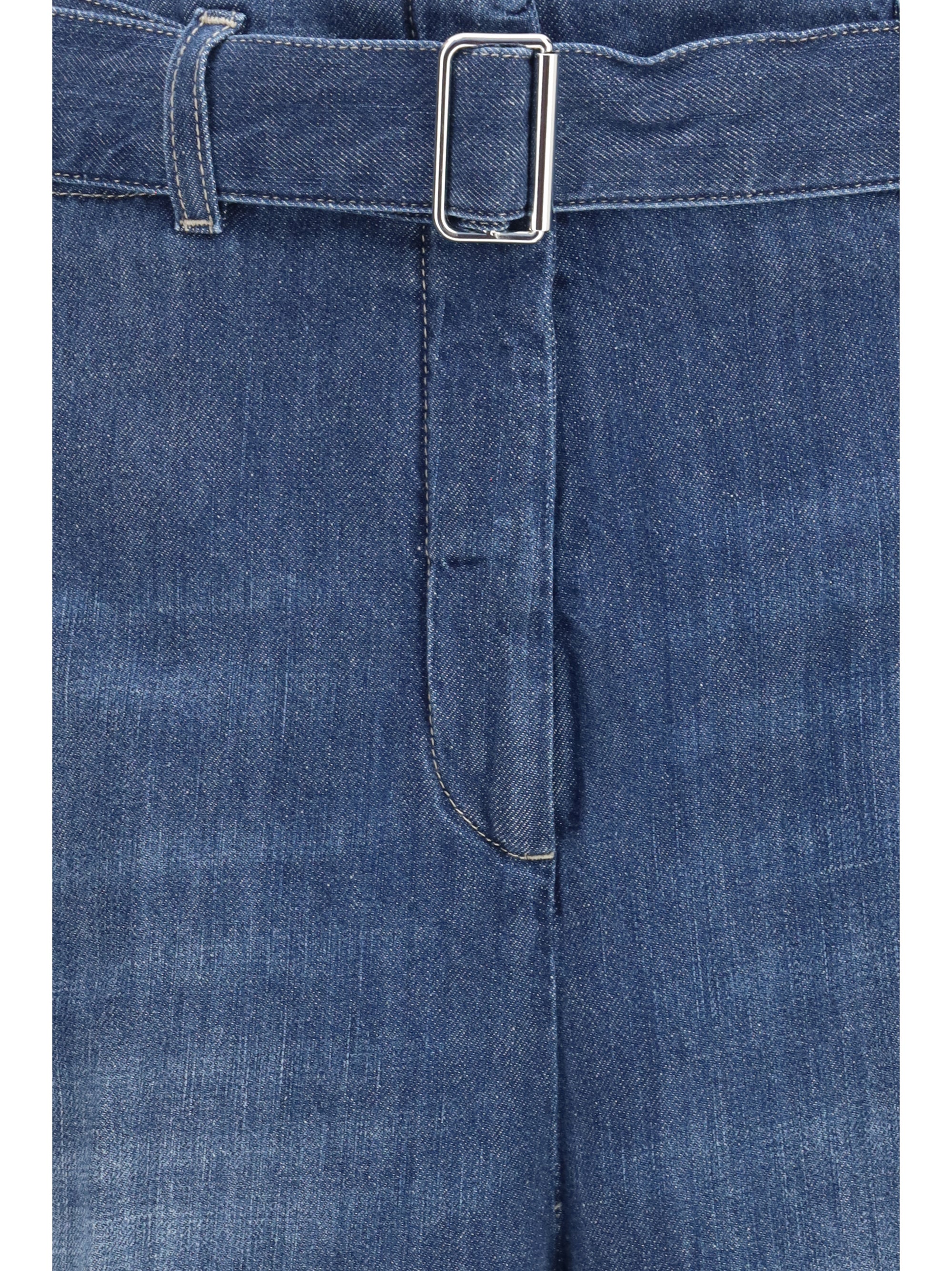 cotton shorts with a belt