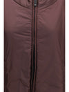 hooded padded vest in water repellent canvas